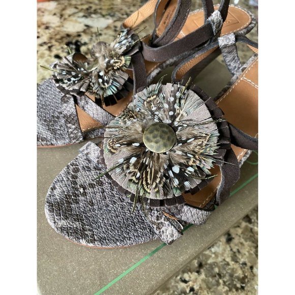 BACIO 61 TOMBOLO Women's Open Toe Leather Ankle - Picture 4 of 8